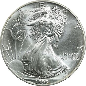 مدال یادبود 1 دلار 1995 عقاب - PF64 - آمریکا