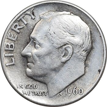 سکه 1 دایم 1960D روزولت - EF45 - آمریکا