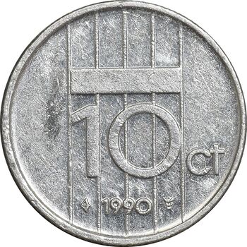 سکه 10 سنت 1990 بئاتریکس - EF45 - هلند