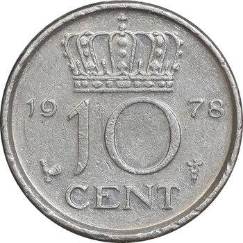 سکه 10 سنت 1978 یولیانا - EF45 - هلند