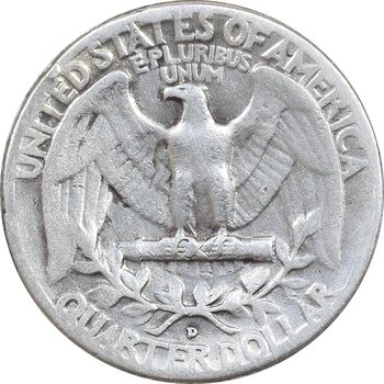 سکه کوارتر دلار 1951D واشنگتن - VF30 - آمریکا