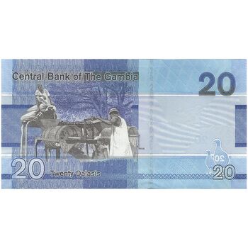 اسکناس 20 دالاسی 2023 جمهوری - تک - UNC64 - گامبیا