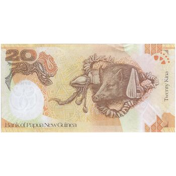 اسکناس 20 کینا 2008 الیزابت دوم - سی و پنجمین سالگرد بانک - تک - UNC64 - پاپوآ گینه نو