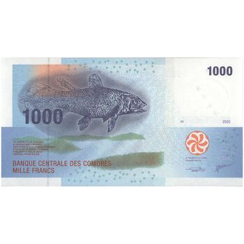 اسکناس 1000 فرانک 2005 اتحادیه کومور - تک - UNC64 - کومور