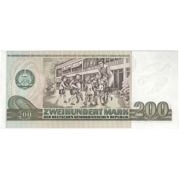 اسکناس 200 مارک 1985 جمهوری دموکراتیک - تک - UNC63 - آلمان