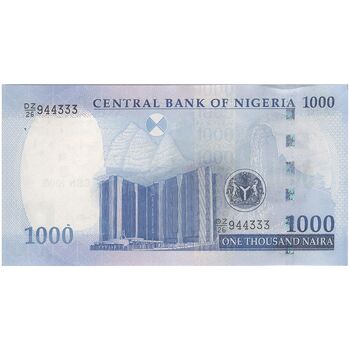 اسکناس 1000 نایرا 2022 جمهوری فدرال - تک - UNC63 - نیجریه