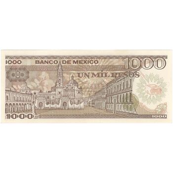 اسکناس 1000 پزو 1985 جمهوری اول - تک - UNC63 - مکزیک