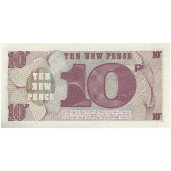اسکناس 10 نیو پنس بدون تاریخ (1972) الیزلبت دوم - نیروهای مسلح بریتانیا - تک - UNC63 - انگلستان