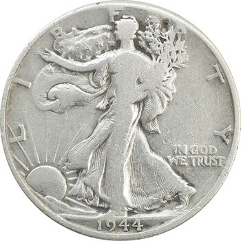 سکه نیم دلار 1944D نماد آزادی - VF25 - آمریکا
