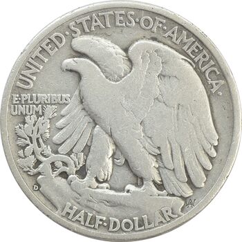 سکه نیم دلار 1944D نماد آزادی - VF25 - آمریکا