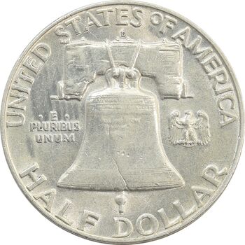 سکه نیم دلار 1960D فرانکلین - AU50 - آمریکا