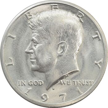 سکه نیم دلار 1971D کندی - MS64 - آمریکا
