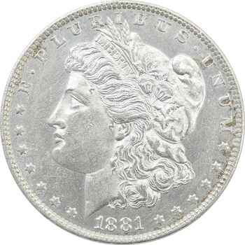 سکه یک دلار 1881O مورگان - EF45 - آمریکا