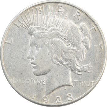سکه یک دلار 1923S صلح - EF40 - آمریکا