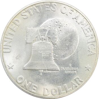 سکه نقره یک دلار 1976 جشن دویست سالگی آمریکا - MS64 - آمریکا