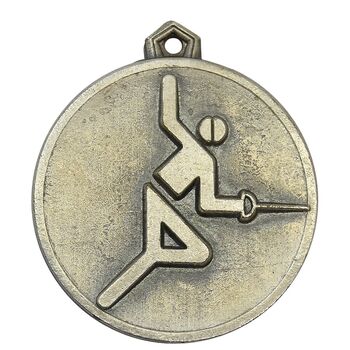 مدال آویز ورزشی نقره شمشیر بازی دانشگاه تهران - EF - محمد رضا شاه