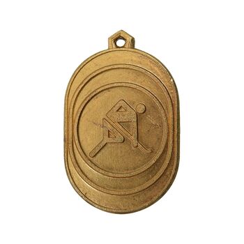 مدال آویز ورزشی طلا هاکی - AU - محمد رضا شاه
