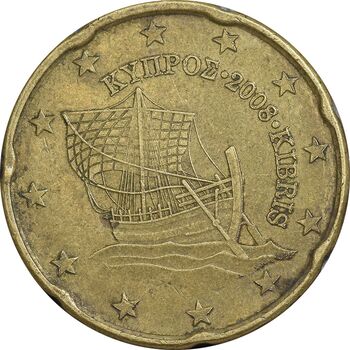 سکه 20 یورو سنت 2008 جمهوری - EF45 - قبرس