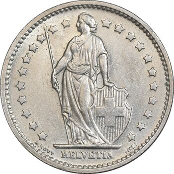 سکه 1 فرانک 1978 دولت فدرال - AU55 - سوئیس