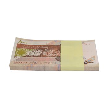 بسته اسکناس 5000 ریال امام (مظاهری - شیبانی) - UNC - جمهوری اسلامی