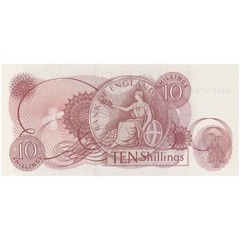 اسکناس 10 شیلینگ بدون تاریخ (1966-1970) الیزلبت دوم - JSF - تک - UNC65 - انگلستان