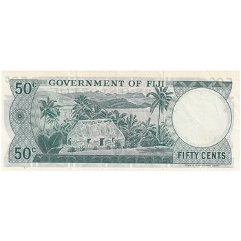 اسکناس 50 سنت بدون تاریخ (1969) الیزابت دوم - تک - AU - فیجی