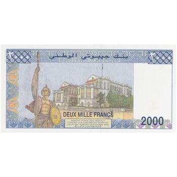 اسکناس 2000 فرانک بدون تاریخ (1997) جمهوری - تک - UNC65 - جیبوتی