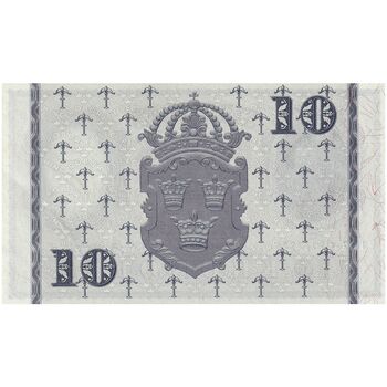 اسکناس 10 کرون 1957 گوستاو آدولف ششم - تک - UNC63 - سوئد