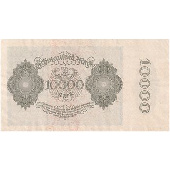 اسکناس 10000 مارک 1922 جمهوری وایمار - شماره سریال 6 رقمی - تک - UNC63 - آلمان
