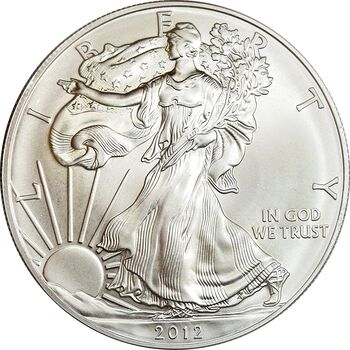 مدال یادبود 1 دلار 2012 عقاب - PF65 - آمریکا