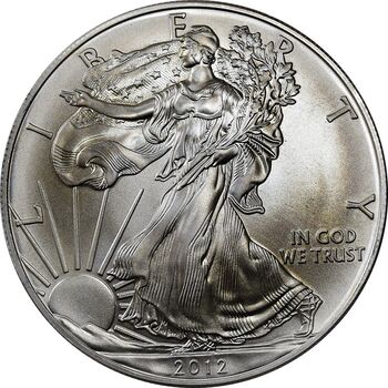مدال یادبود 1 دلار 2012 عقاب - PF65 - آمریکا