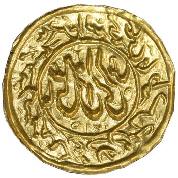 سکه طلا پولکی امام رضا (ع) 1310 - AU - ناصرالدین شاه