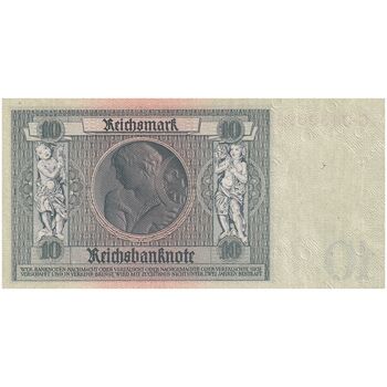 اسکناس 10 مارک 1929 جمهوری وایمار - تک - UNC65 - آلمان