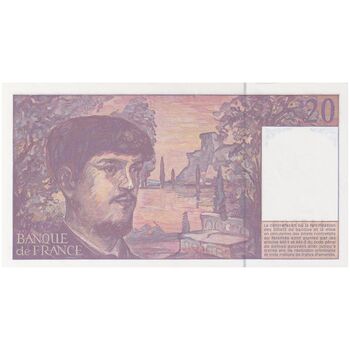 اسکناس 20 فرانک 1997 جمهوری پنجم - تک - UNC64 - فرانسه