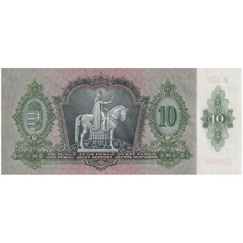 اسکناس 10 پنگو 1936 میکلوش هورتی - تک - UNC64 - مجارستان