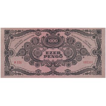 اسکناس 1000 پنگو 1945 دولت موقت - تک - UNC64 - مجارستان