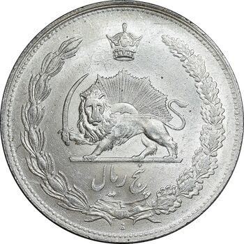 سکه 5 ریال 1310 - MS63 - رضا شاه