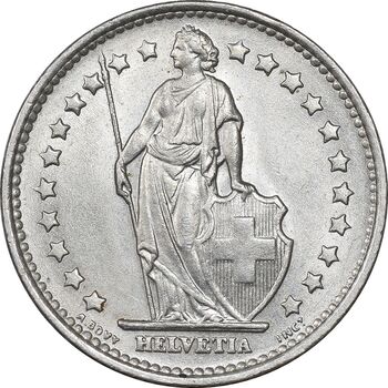 سکه 1 فرانک 1968 دولت فدرال - MS62 - سوئیس
