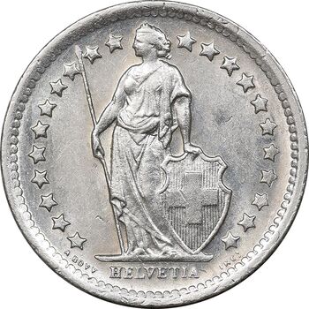 سکه 1/2 فرانک 1968 دولت فدرال - MS62 - سوئیس