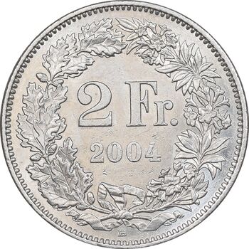 سکه 2 فرانک 2004 دولت فدرال - AU58 - سوئیس