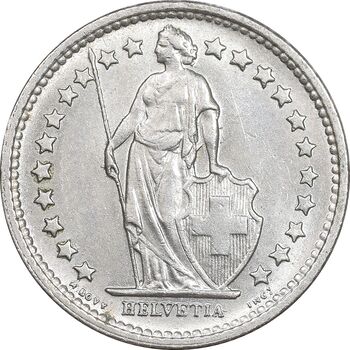 سکه 1/2 فرانک 1969 دولت فدرال - MS62 - سوئیس