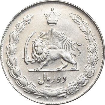 سکه 10 ریال 1340 - MS61 - محمد رضا شاه