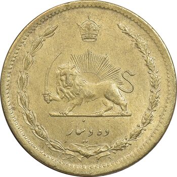 سکه 10 دینار 1321 برنز - MS61 - محمد رضا شاه
