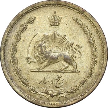 سکه 5 دینار 1320 برنز - MS63 - رضا شاه