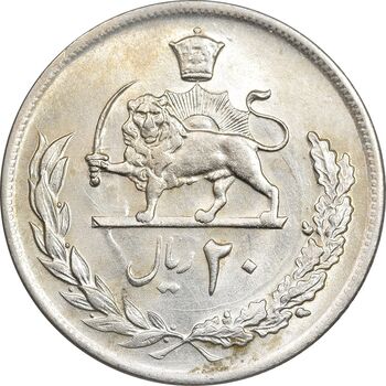 سکه 20 ریال 1354 - AU55 - محمد رضا شاه