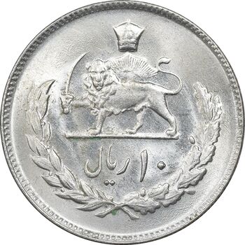 سکه 10 ریال 1354 - MS64 - محمد رضا شاه