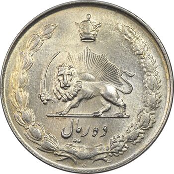 سکه 10 ریال 1335 - MS62 - محمد رضا شاه