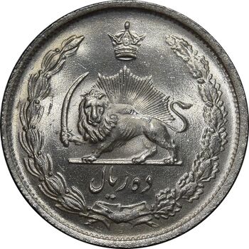 سکه 10 ریال 1323 - MS63 - محمد رضا شاه