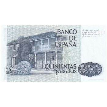 اسکناس 500 پزتا 1979 خوان کارلوس یکم - تک - UNC64 - اسپانیا
