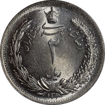 سکه 2 ریال 1310 - MS65 - رضا شاه